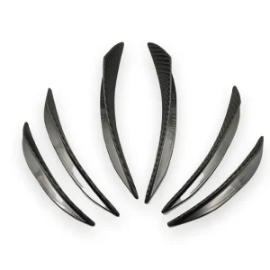 Set de 6 Branquias – Aletas de Bumper – Estilo Carbón