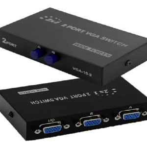 SWITCH VGA 2 PUERTOS CAJA METAL